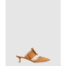 [ROGER VIVIER-로저비비에]커버드 뮬 스웨이드 5433