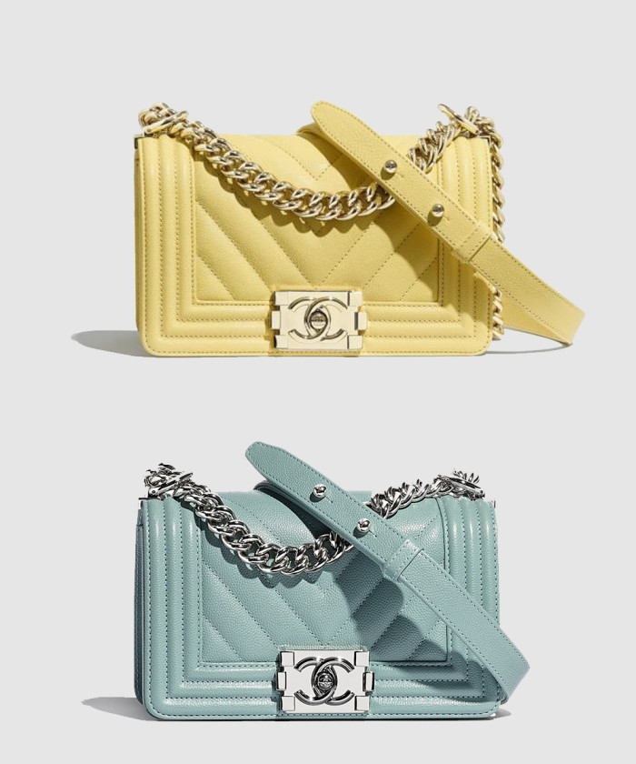 [CHANEL-샤넬]쉐브론 보이백 캐비어 스몰 인기색상 A67085