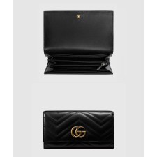 [GUCCI-구찌]GG 마몽 마틀라세 장지갑 ‎443436