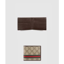 [GUCCI-구찌]GG 수프림 웹 반지갑 ‎138042