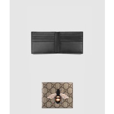 [GUCCI-구찌]비(BEE) GG 수프림 반지갑 ‎451268