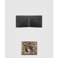 [GUCCI-구찌]타이거 GG 수프림 반지갑 ‎451268