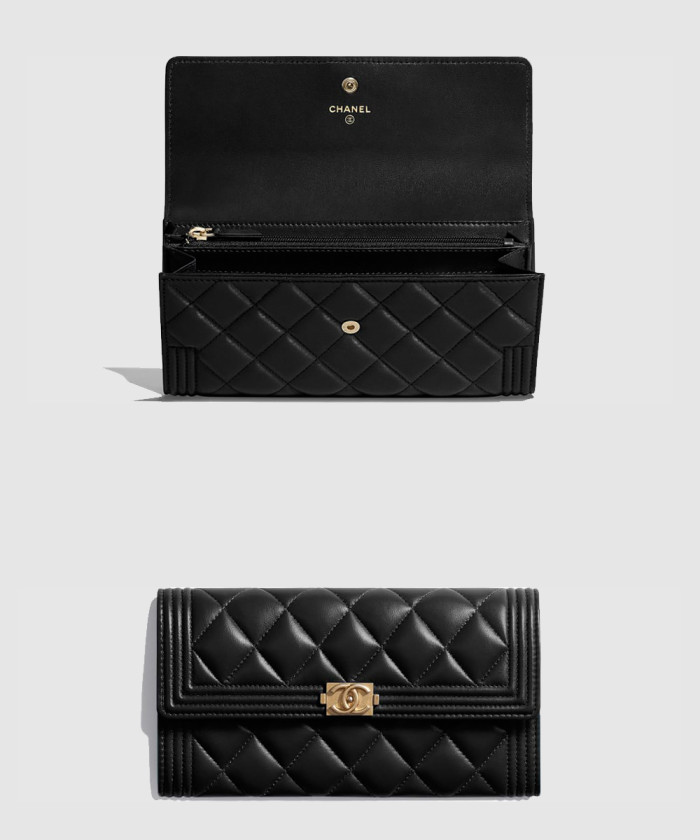 [CHANEL-샤넬]보이 플랩 장지갑 A80286