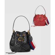 [GUCCI-구찌]GG 마몽 마틀라세 버킷백 476674
