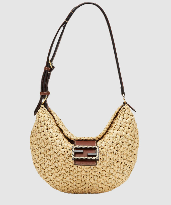 [FENDI-펜디]우븐 스트로 크루아상백 8BR790