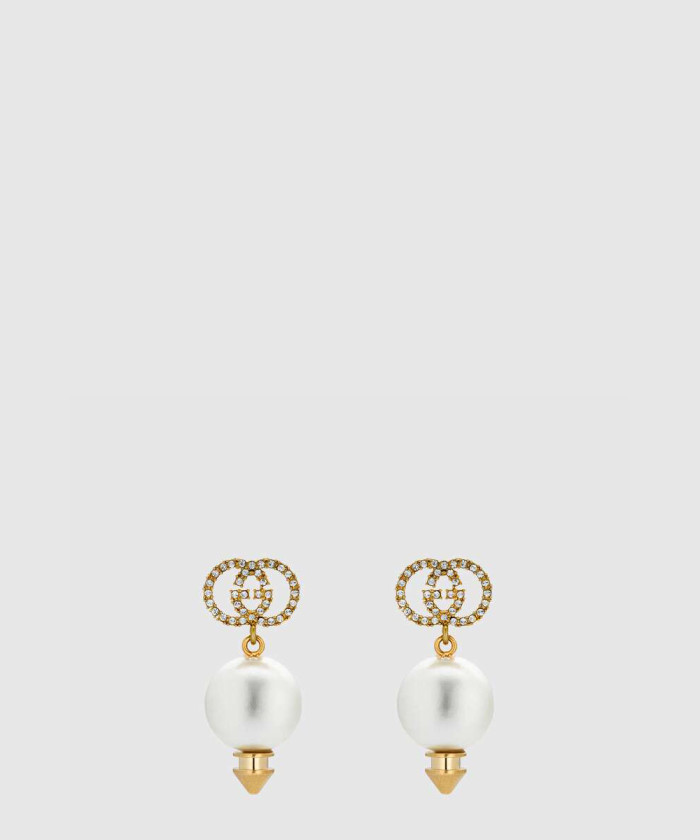 [GUCCI-구찌]인터로킹 G 진주 귀걸이 582822