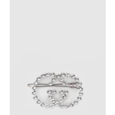 [GUCCI-구찌]크리스탈 인터로킹 G 머리핀 578873