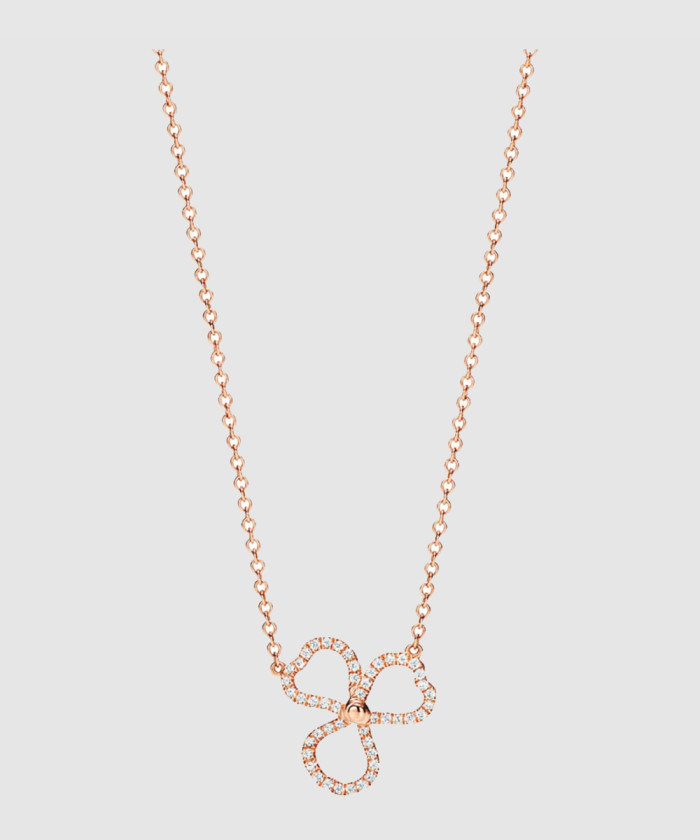 [TIFFANY-티파니]플라워 다이아 목걸이