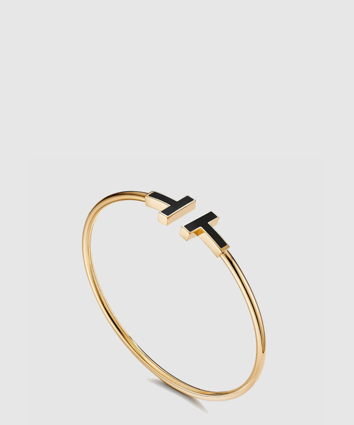 [TIFFANY-티파니]오닉스 와이어 팔찌