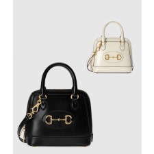 [GUCCI-구찌]홀스빗 1955 미니 탑핸들백 레더 640716