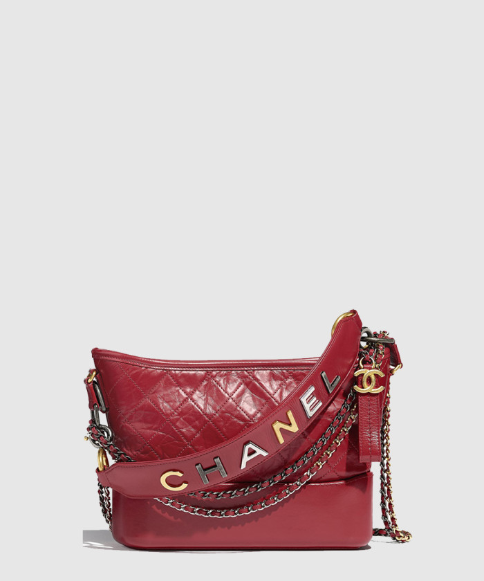 [CHANEL-샤넬]가브리엘 호보백 이니셜 스트랩 미듐 AS1583