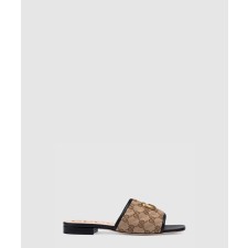 [GUCCI-구찌]GG 마틀라세 캔버스 슬리퍼 619893