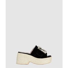 [ROGER VIVIER-로저비비에]스트라스 에스파듀 플랫폼 뮬 6193