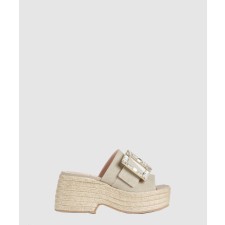 [ROGER VIVIER-로저비비에]스트라스 에스파듀 플랫폼 뮬 6193