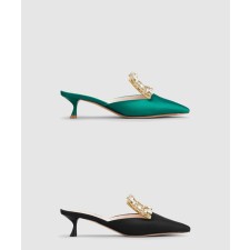 [ROGER VIVIER-로저비비에]브로쉬 비비에 뮬 5432