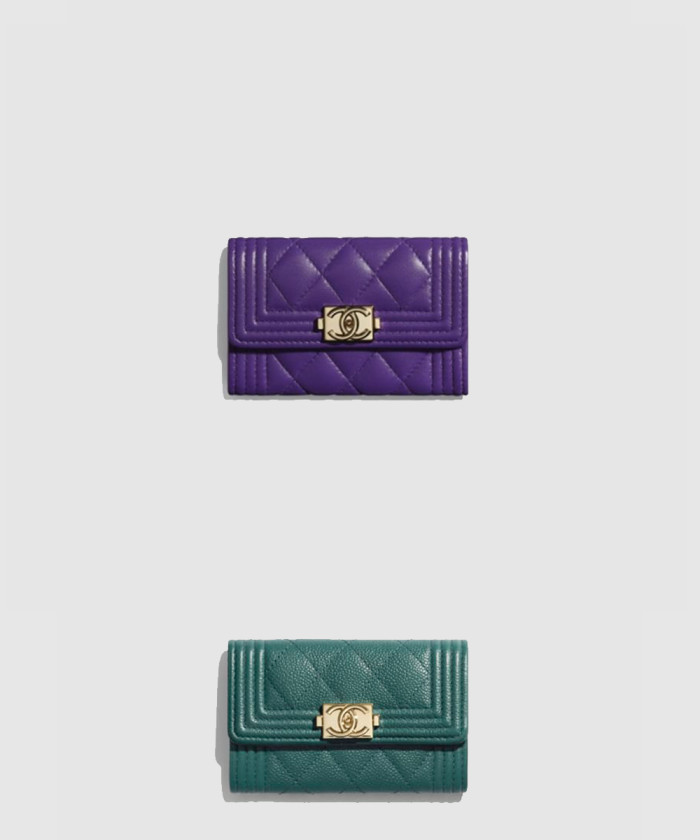 [CHANEL-샤넬]보이 플랩 카드지갑 인기색상 A80603