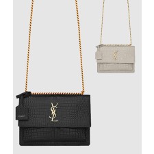 [SAINT LAURENT-생로랑]선셋 모노그램 크로커 미듐 442906