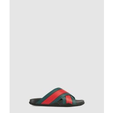 [GUCCI-구찌]웹 러버 슬리퍼 630326