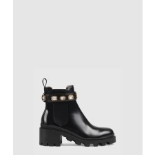 [GUCCI-구찌]벨트 레더 앵클부츠 550036