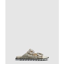 [ROGER VIVIER-로저비비에]슬라이디 비브 스트라스 뮬 4582