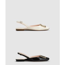 [ROGER VIVIER-로저비비에]트럼펫 슬링백 발레리나 플랫슈즈 6453