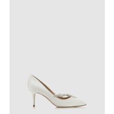 [M.BLAHNIK-마놀로블라닉]나디라 새틴 쥬얼 펌프스