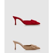 [M.BLAHNIK-마놀로블라닉]메이세일 스웨이드 키튼 뮬