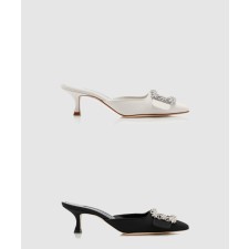 [M.BLAHNIK-마놀로블라닉]메이세일 쥬얼 크리스탈 뮬