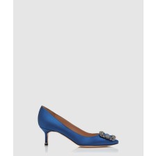 [M.BLAHNIK-마놀로블라닉]한기시 50 새틴 쥬얼 펌프스