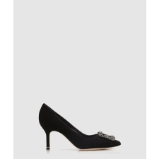 [M.BLAHNIK-마놀로블라닉]한기시 벨벳 쥬얼 펌프스