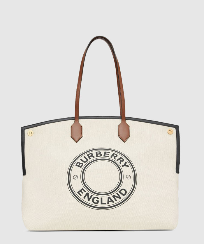 [BURBERRY-버버리]캔버스 소사이어티 토트백 라지 80321621