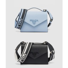 [PRADA-프라다]모노크롬 사피아노 숄더백 1BD317