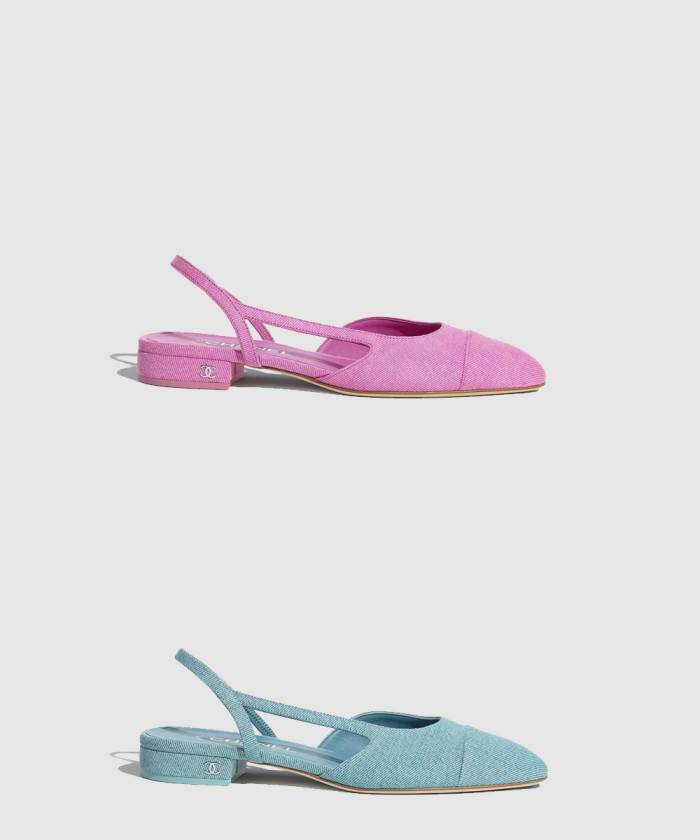 [CHANEL-샤넬]슬링백 플랫 G31319