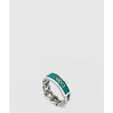 [GUCCI-구찌]로고 에나멜 반지 678711