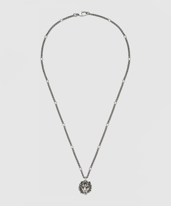 [GUCCI-구찌]라이언 헤드 목걸이 410673