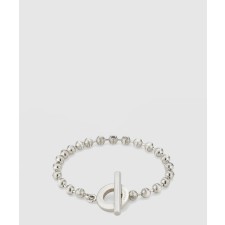 [GUCCI-구찌]실버 볼 체인 팔찌 602707