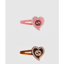 [GUCCI-구찌]GG 하트 머리핀 679036