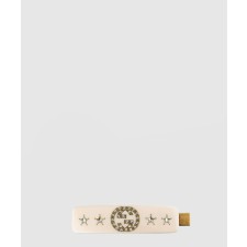 [GUCCI-구찌]크리스탈 인터로킹 G 머리핀 630703