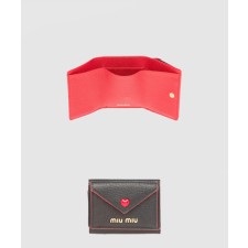 [MIUMIU-미우미우]마드라스 러브 반지갑 5MH020
