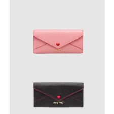 [MIUMIU-미우미우]마드라스 러브 장지갑 5MH013