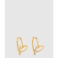 [LOUIS VUITTON-루이비통]폴 인 러브 하트 귀걸이 GM Q96425
