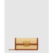 [VALENTINO-발렌티노]브이슬링 라피아 숄더백