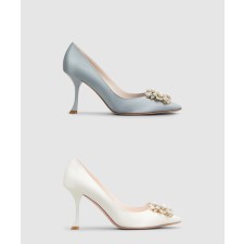 [ROGER VIVIER-로저비비에]부케 스트라스 펄 펌프스 5303