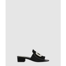 [ROGER VIVIER-로저비비에]스트라스 새틴 오픈 토 뮬 4341