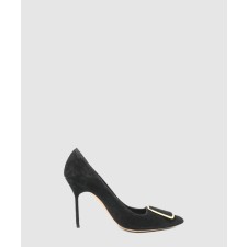 [M.BLAHNIK-마놀로블라닉]벨벳 로고 펌프스