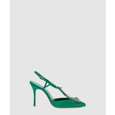 [M.BLAHNIK-마놀로블라닉]자말라 105 새틴 펌프스