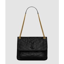 [SAINT LAURENT-생로랑]크링클 니키백 미듐 633158