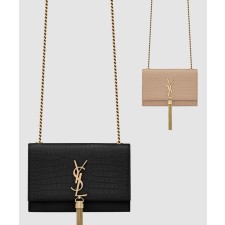[SAINT LAURENT-생로랑]크로커 케이트백 테슬 스몰 474366