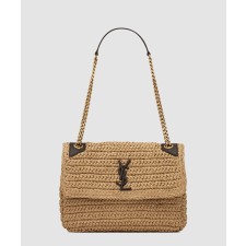 [SAINT LAURENT-생로랑]라피아 니키백 미듐 633187