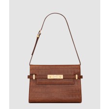 [SAINT LAURENT-생로랑]맨하탄 숄더백 크로커 스몰 675626